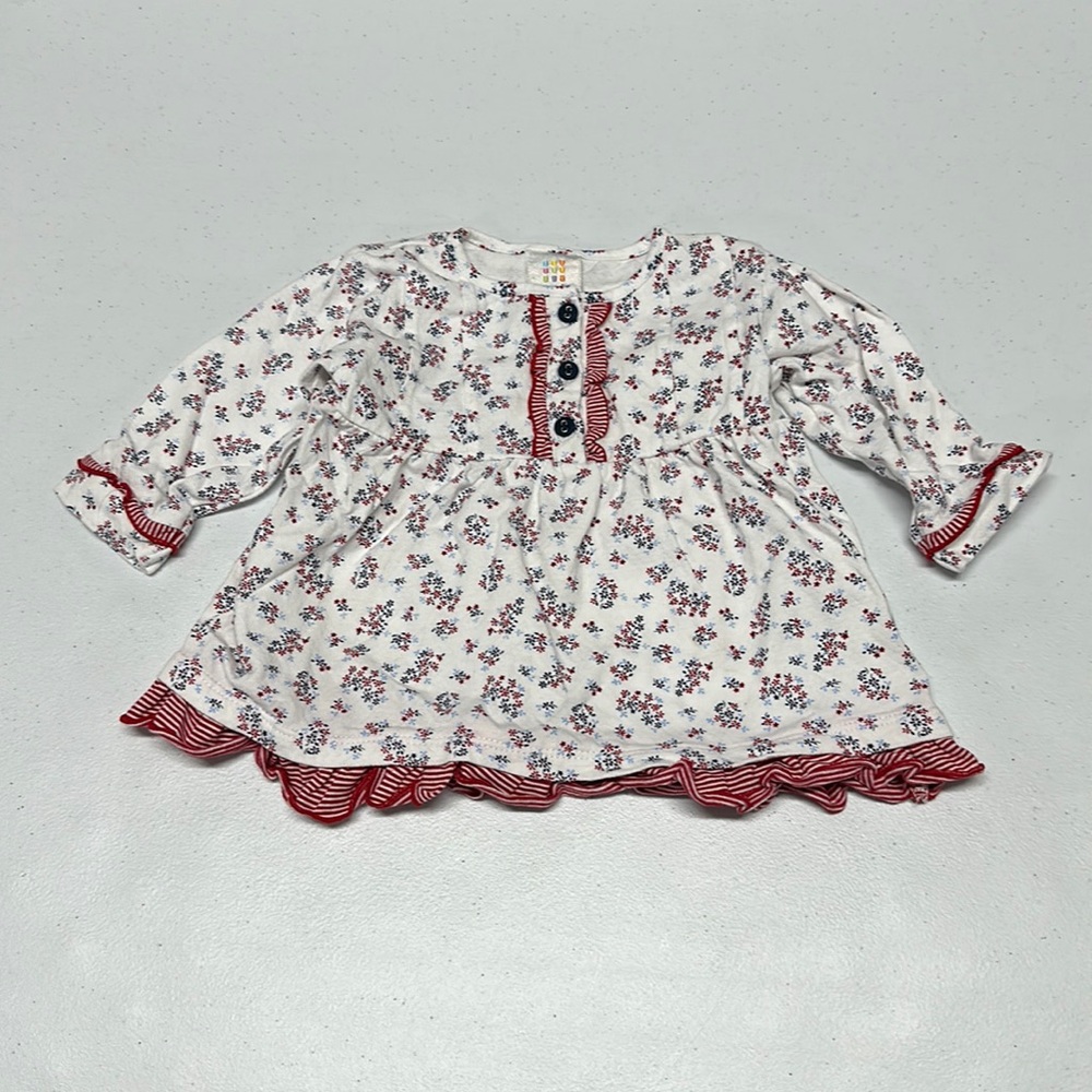 😍 3 for $15 😍 Absorba button up white dress size 3-6M